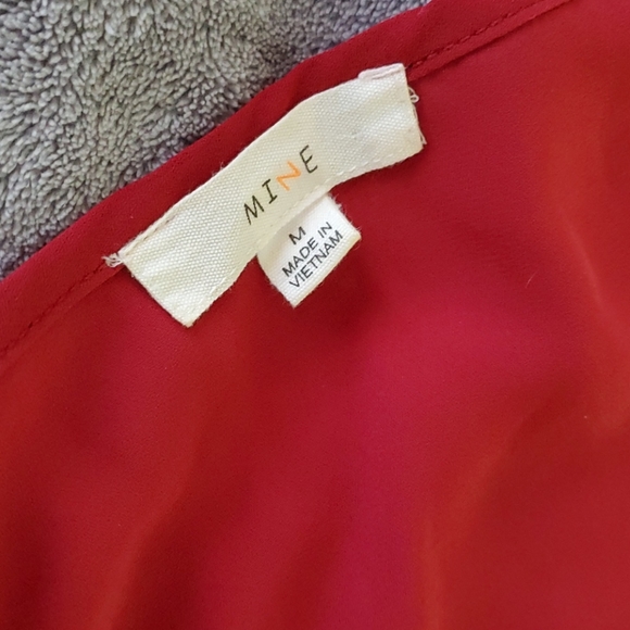 Burgundy tshirt blouse - Picture 2 of 4